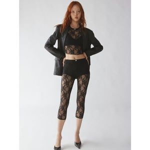 NWT- Urban Outfitters Lace Capris Pant Set